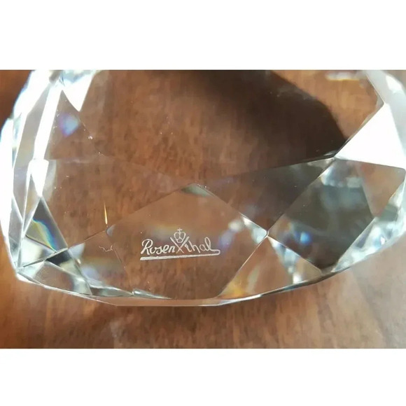 Rosenthal Heart Paper Weight, Vintage Collectibles, Crystal Heart - Picture 2 of 6